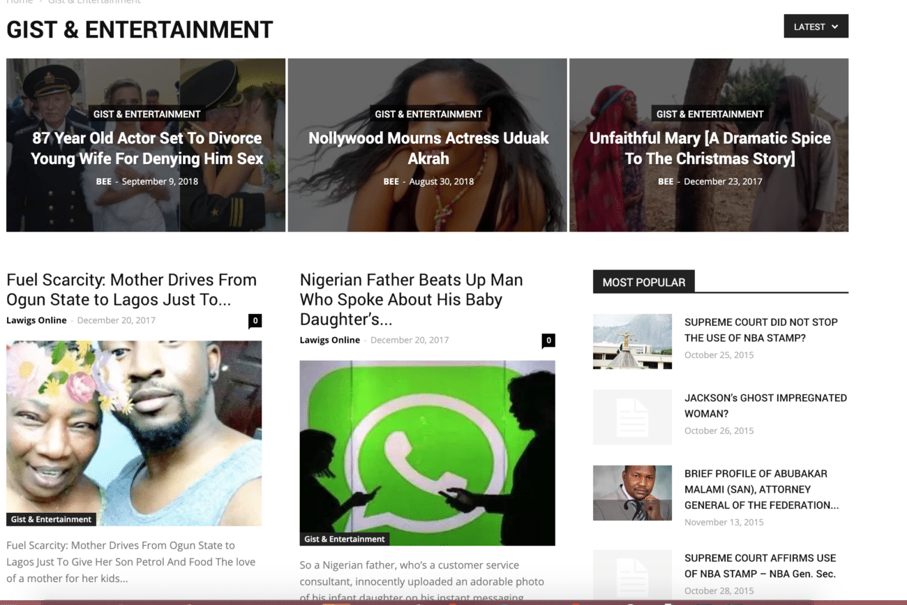 Lawigs website project